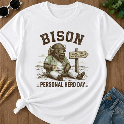 Personal Herd Day T-shirt - White Mockup