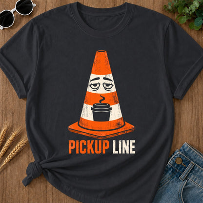Pickup Line T-shirt - Graphite Mockup