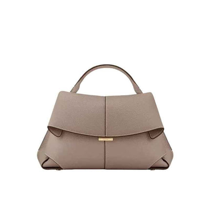 Pleated Leather Handbag — Adjustable Strap Women - RAYZORA