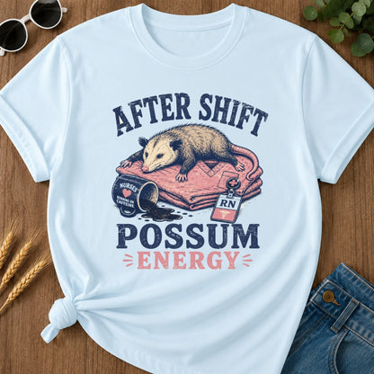 Possum Energy T-shirt - Chambray Mockup