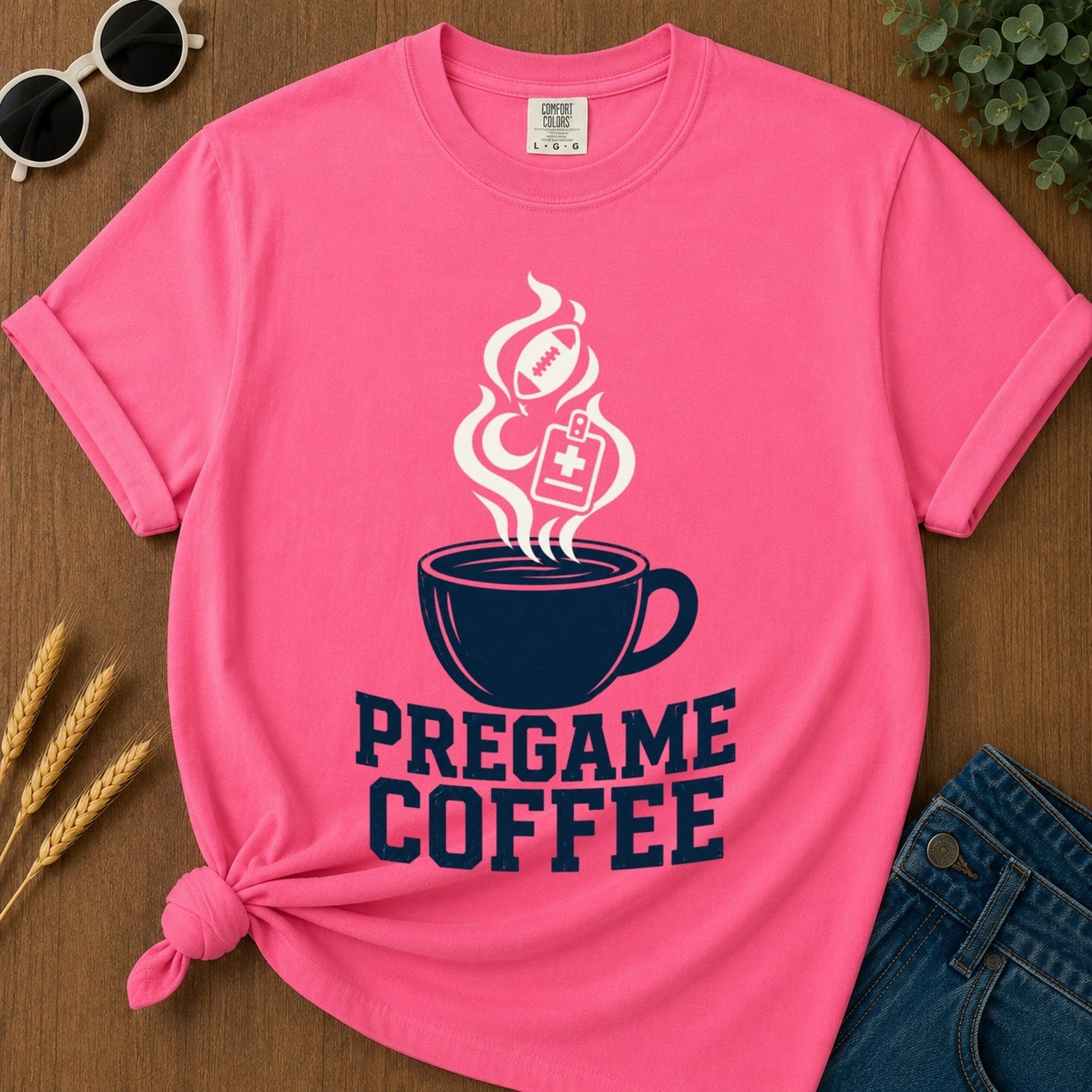 Pregame Coffee T-shirt - Crunchberry Mockup
