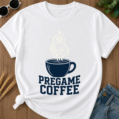 Pregame Coffee T-shirt - White Mockup