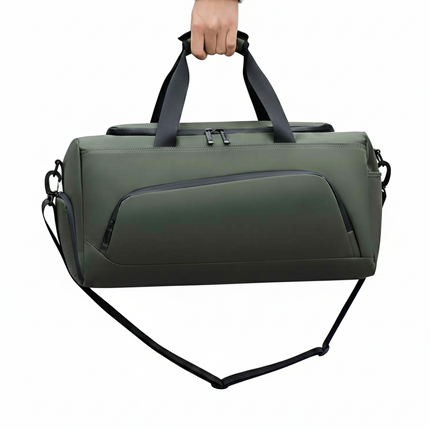 Unisex Waterproof Expandable Gym Travel Bag – Stylish Carry — white background product image 1