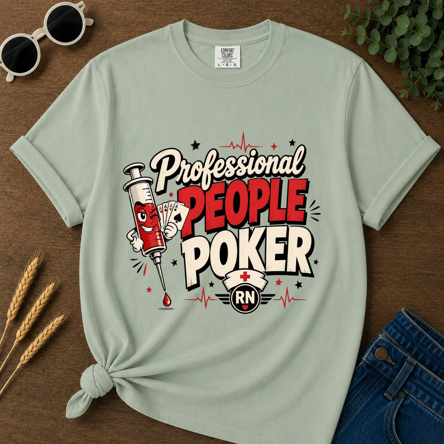Professional People Poker T-Shirt - Bay