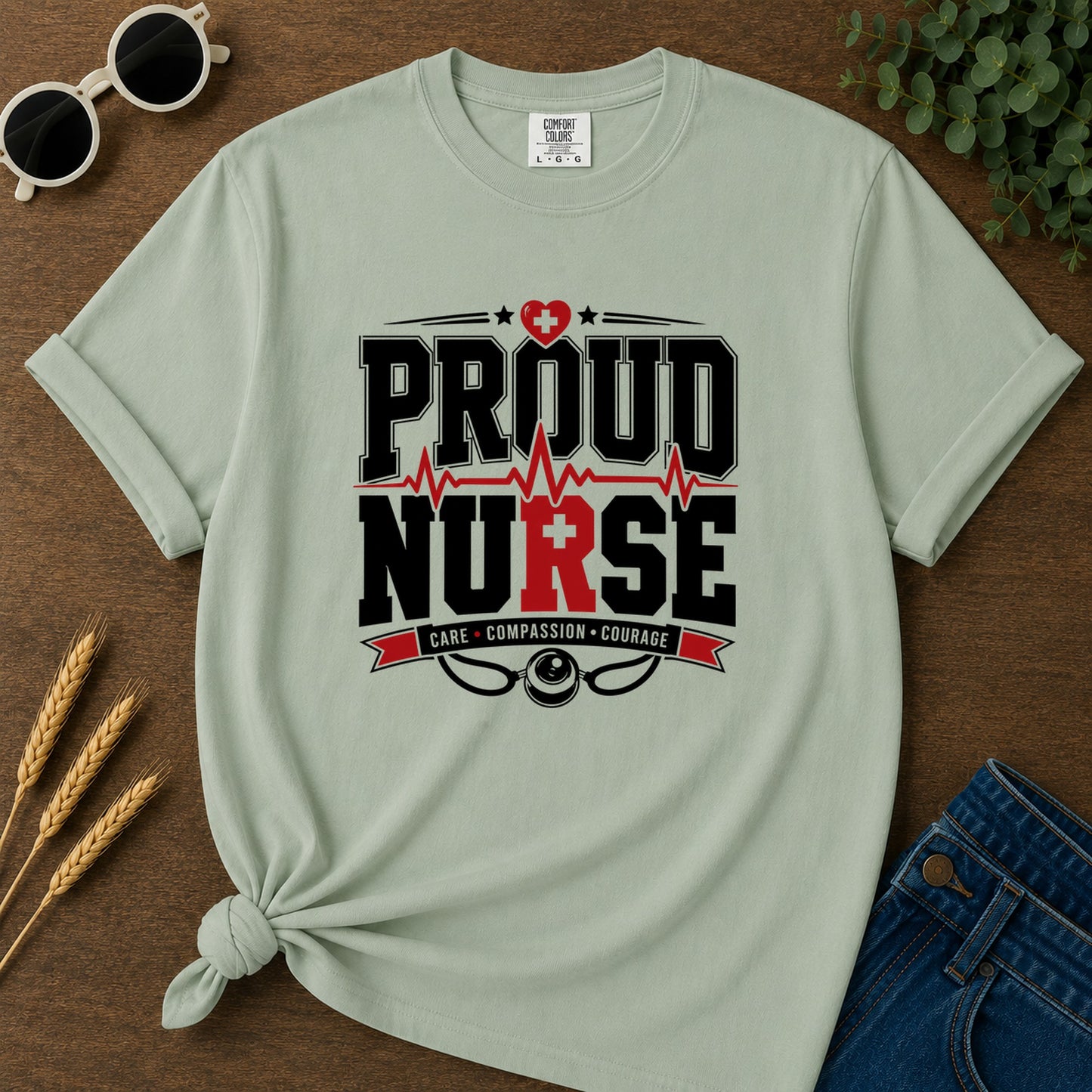 Proud Nurse T-Shirt - Bay