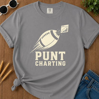 Punt Charting T-shirt - Grey Mockup