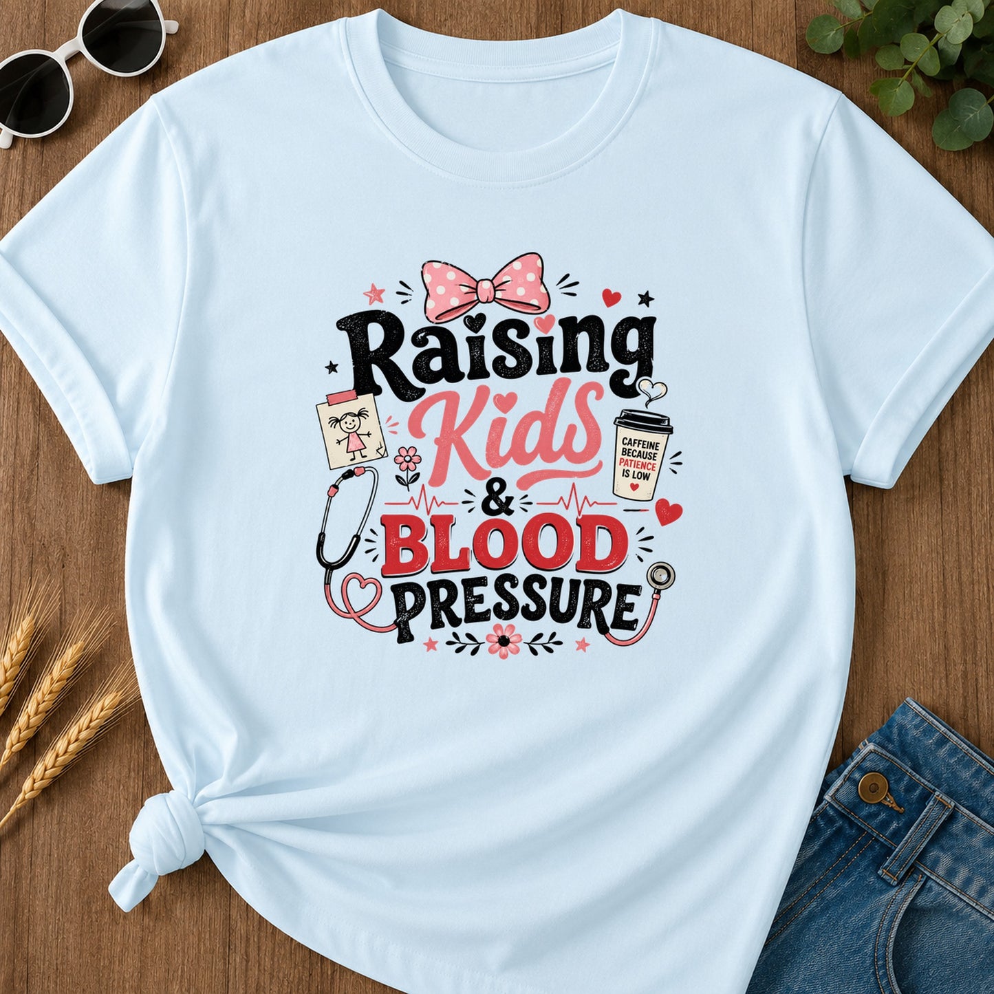 Raising Kids T-Shirt - Chambray