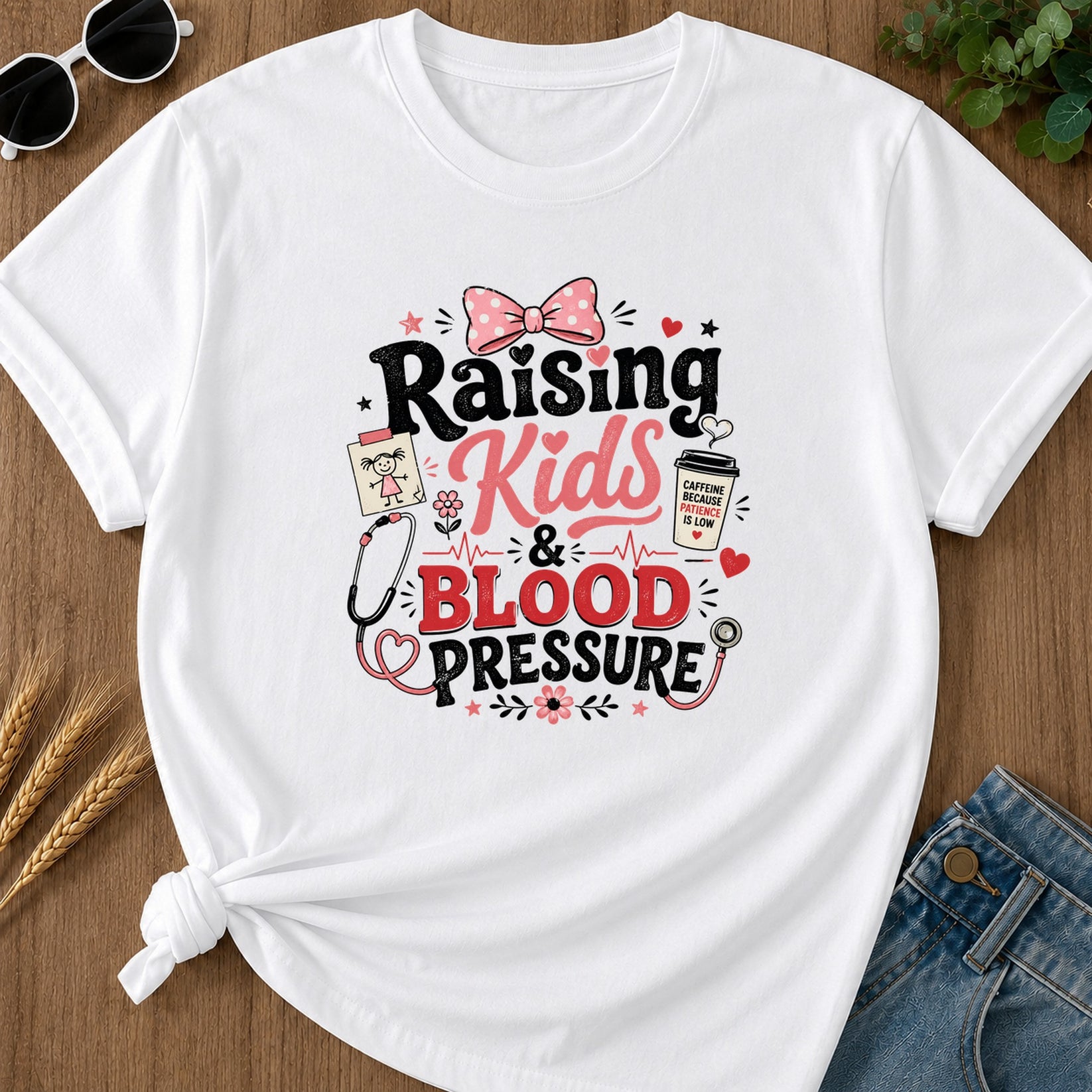 Raising Kids T-Shirt - White