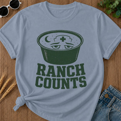 Ranch Counts T-shirt - Blue Jean Mockup