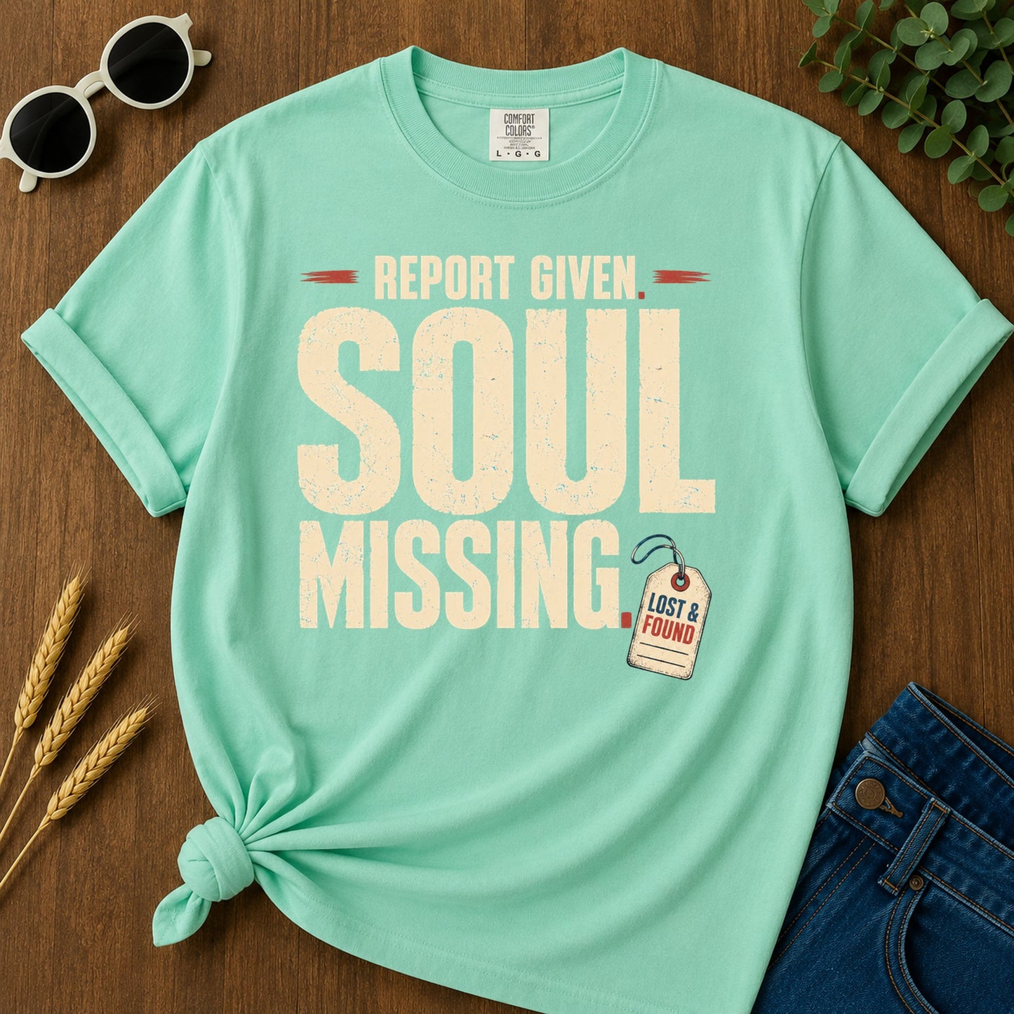 Report Given Soul Missing T-Shirt - Island Reef