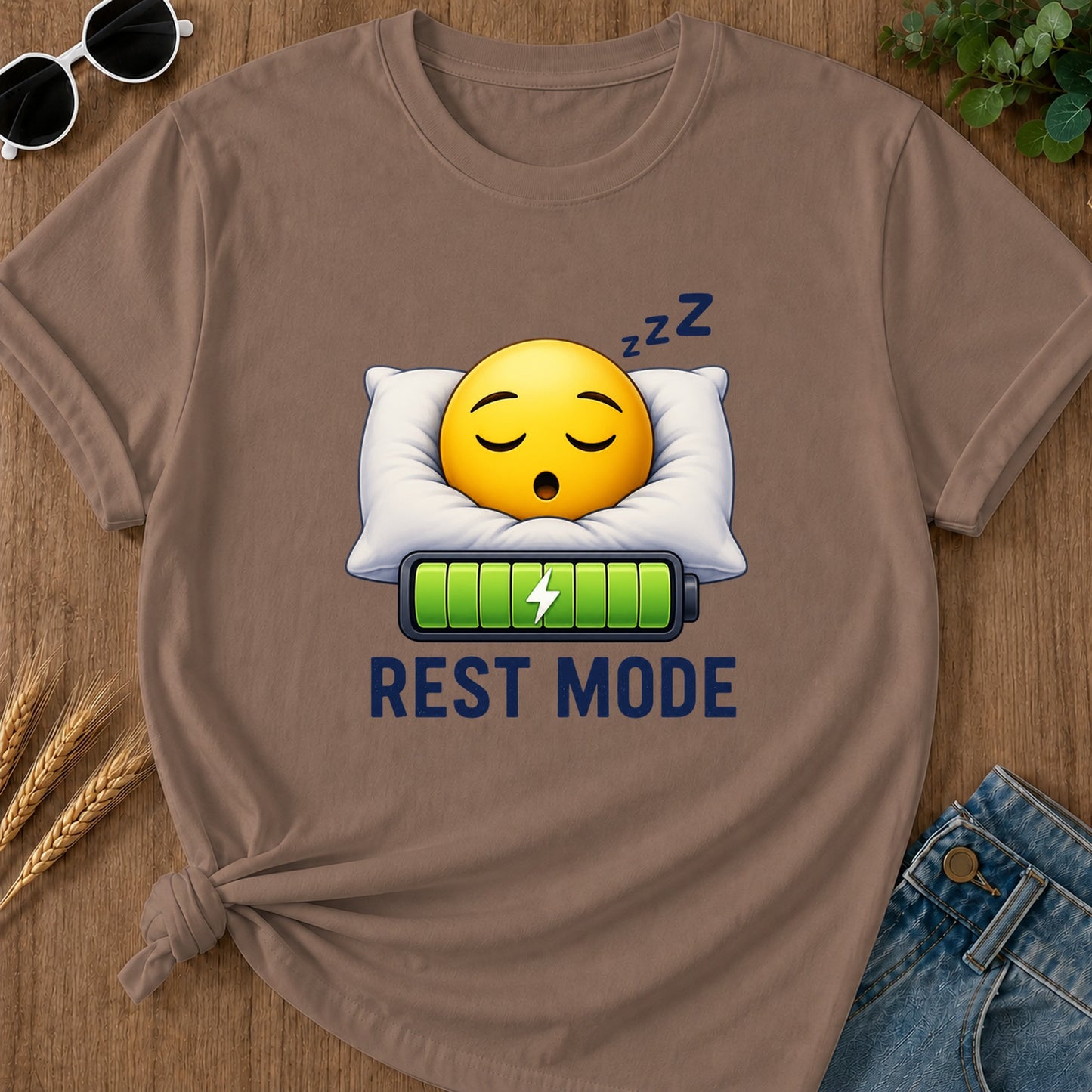 Rest Mode T-Shirt - Espresso