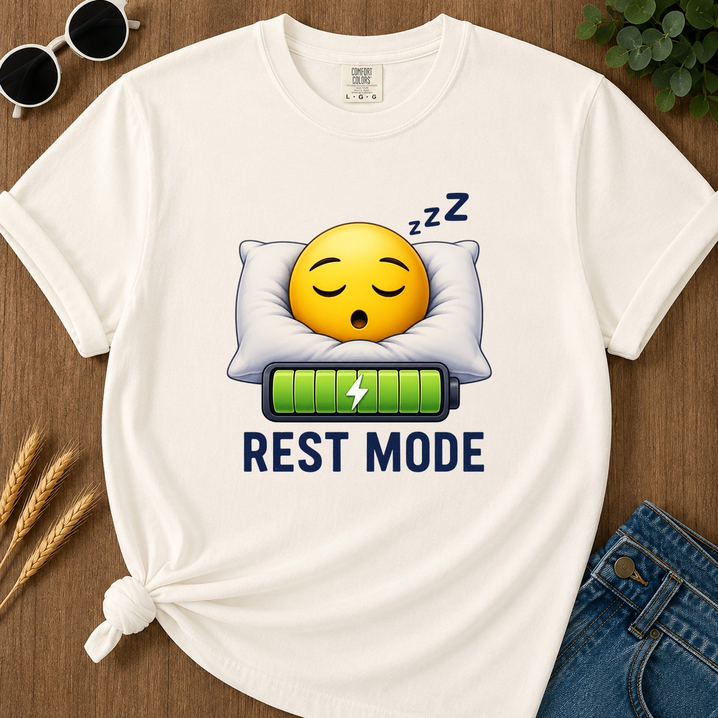 Rest Mode T-Shirt - Ivory