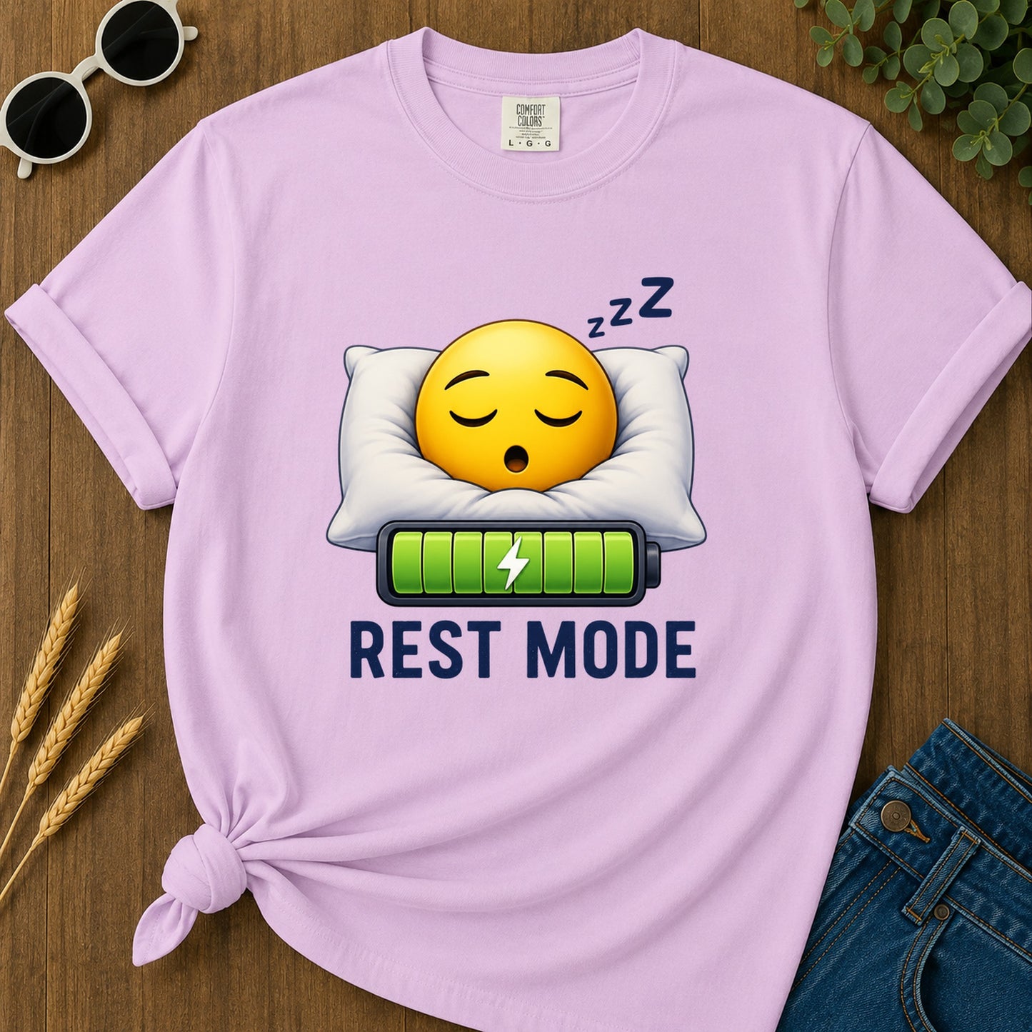Rest Mode T-Shirt - Orchid
