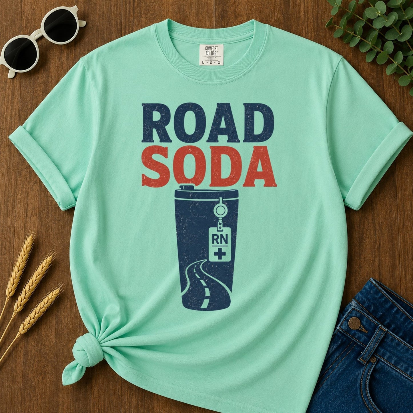 Road Soda T-shirt - Island Reef Mockup