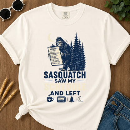 Saw My Schedule T-shirt - Ivory Mockup