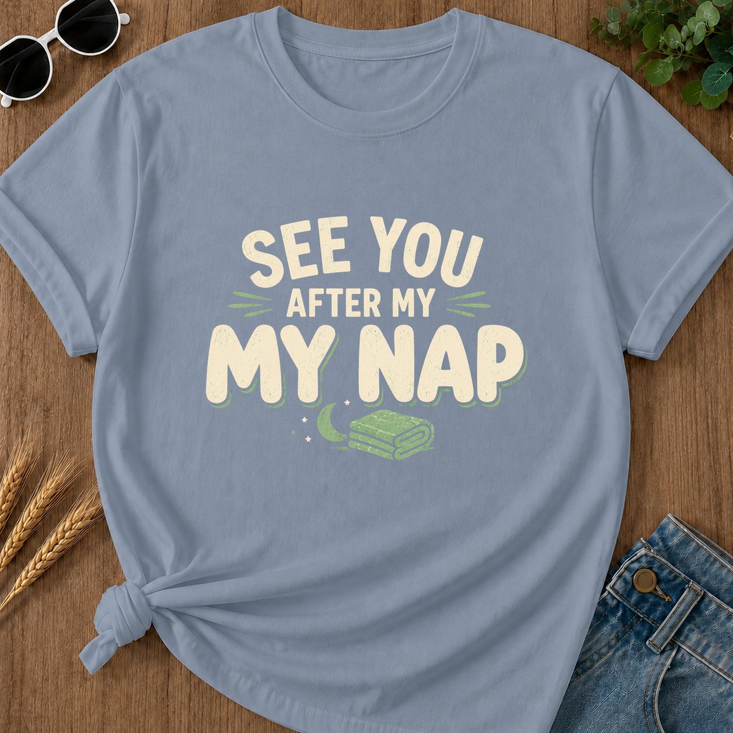 See You After My Nap T-Shirt - Blue Jean