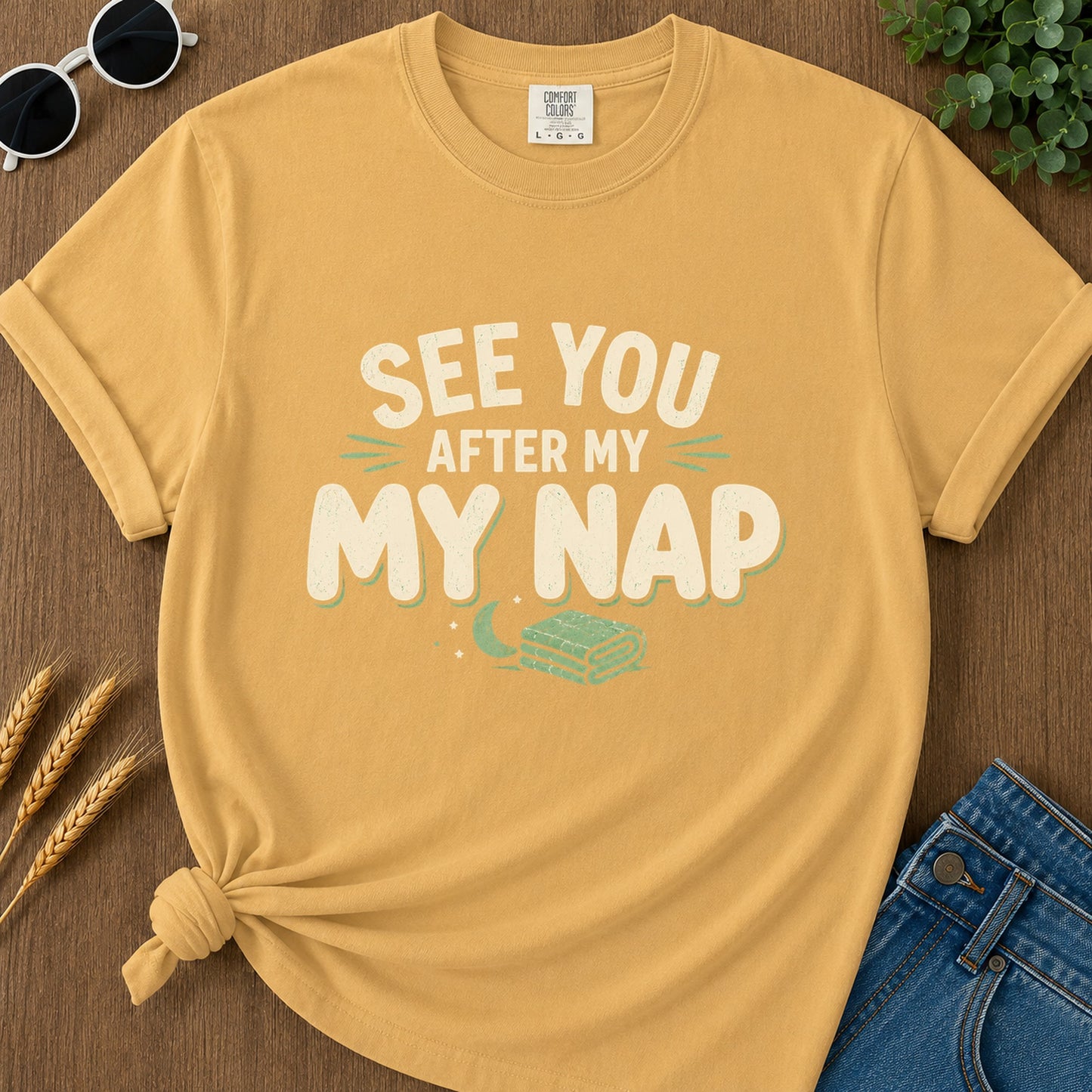See You After My Nap T-Shirt - Mustard