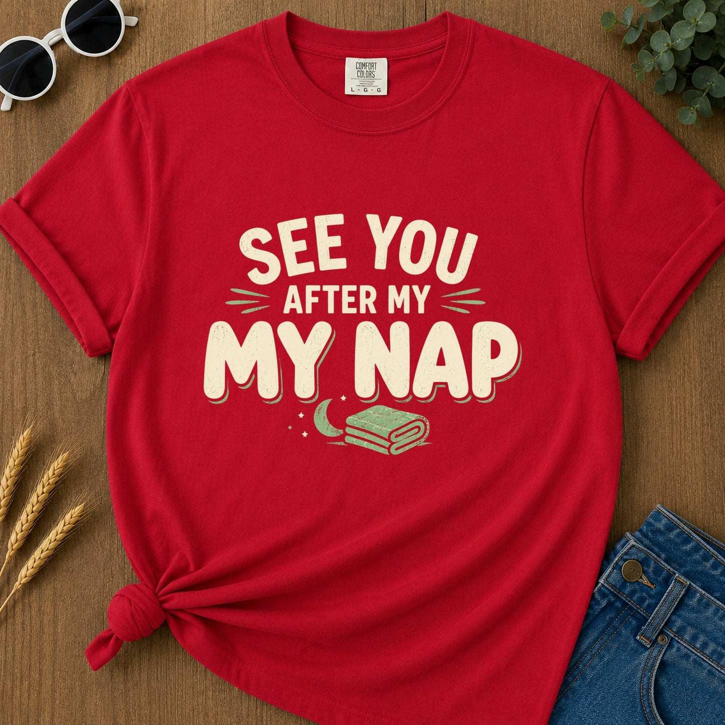 See You After My Nap T-Shirt - Red
