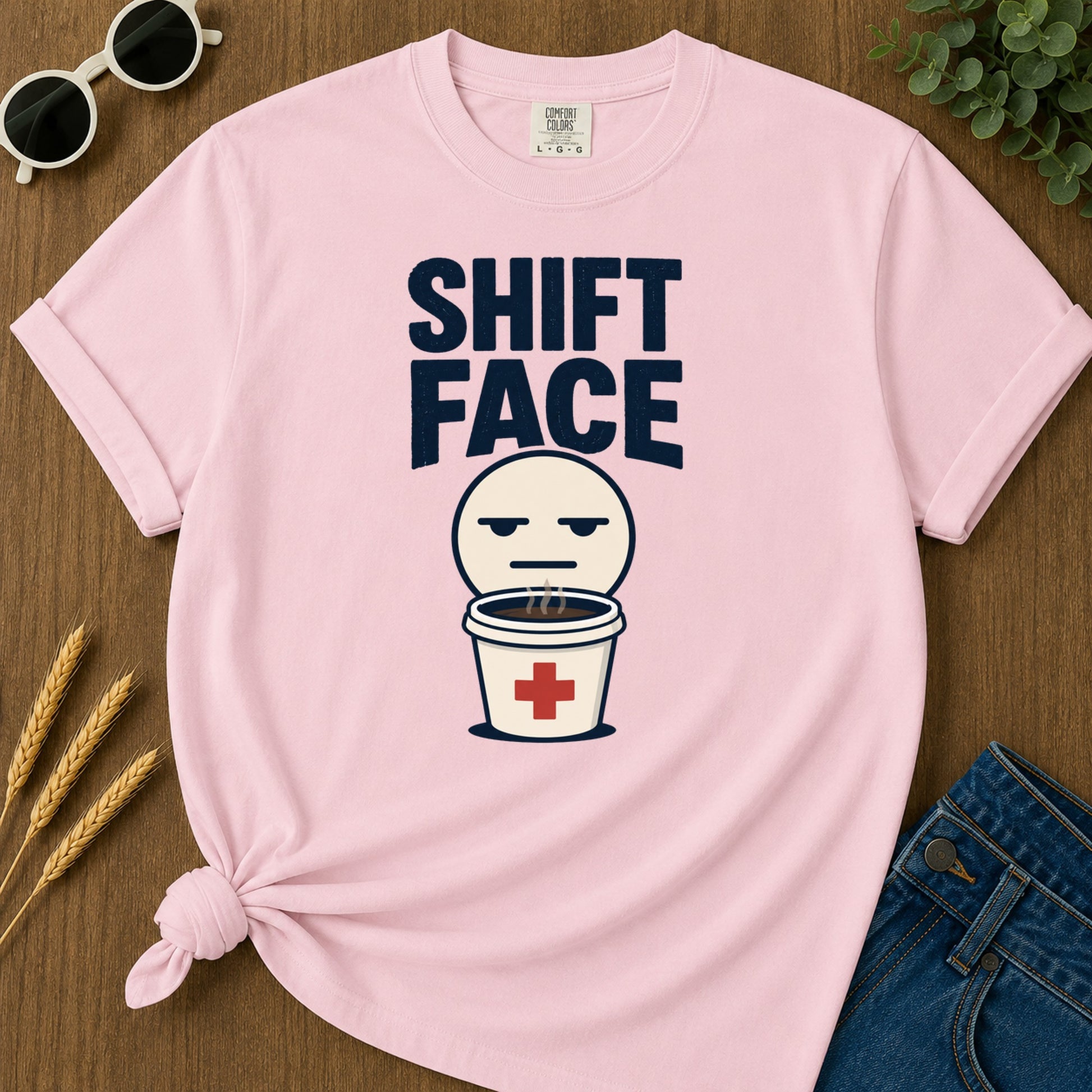 Shift Face T-Shirt - Blossom