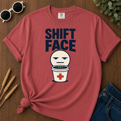 Shift Face T-Shirt - Crimson