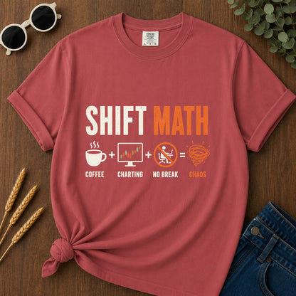 Shift Math T-Shirt - Crimson