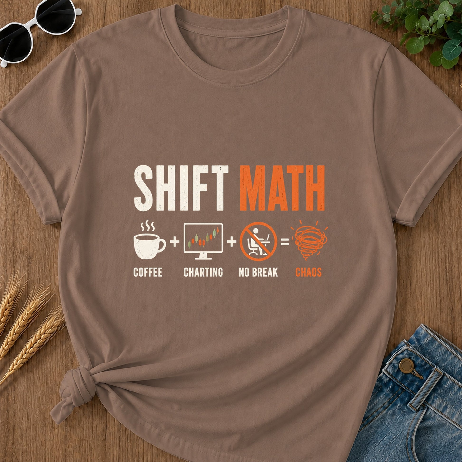 Shift Math T-Shirt - Espresso