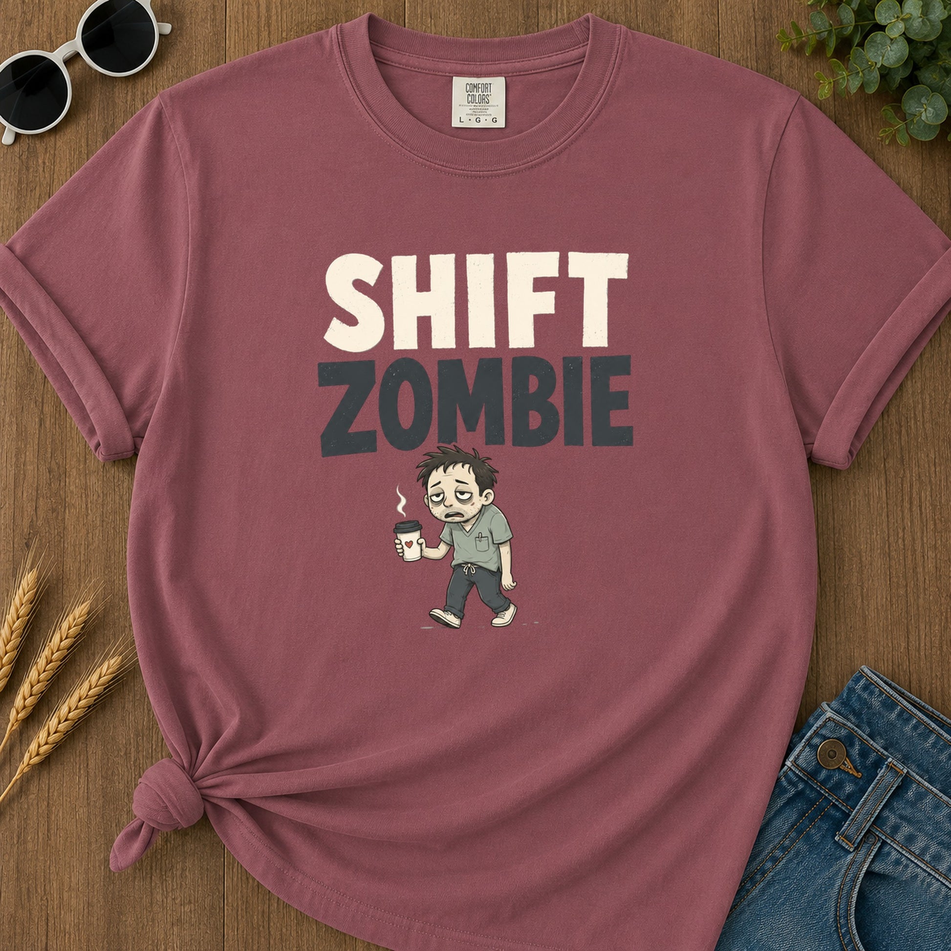 Shift Zombie T-Shirt - Brick