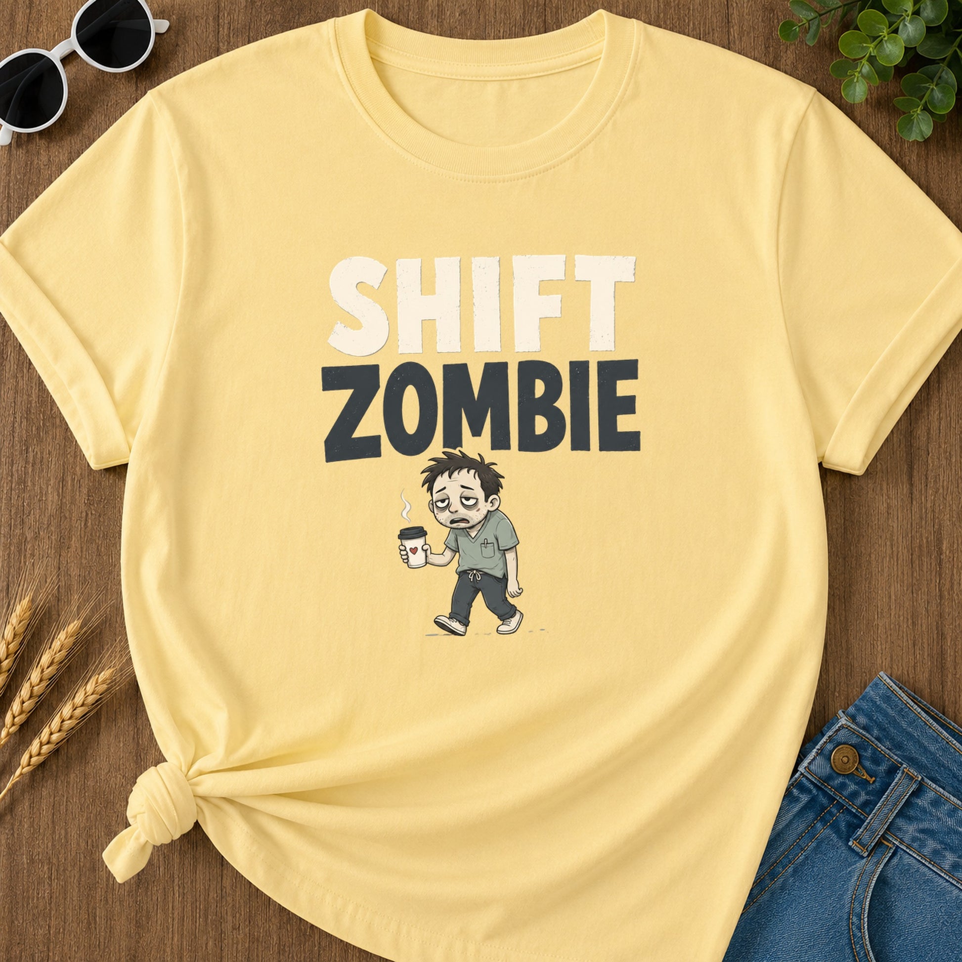Shift Zombie T-Shirt - Butter