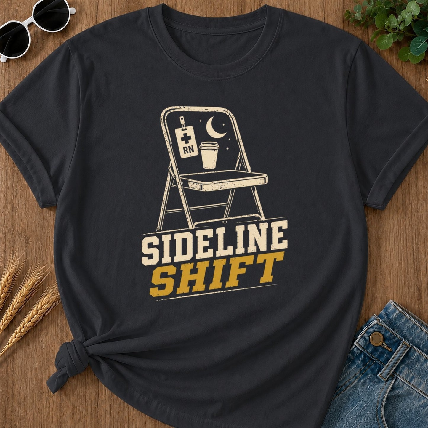 Sideline Shift T-shirt - Graphite Mockup