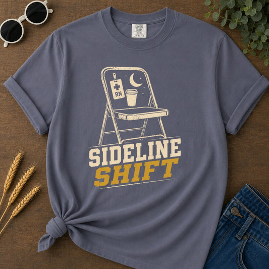 Sideline Shift T-shirt - Navy Mockup