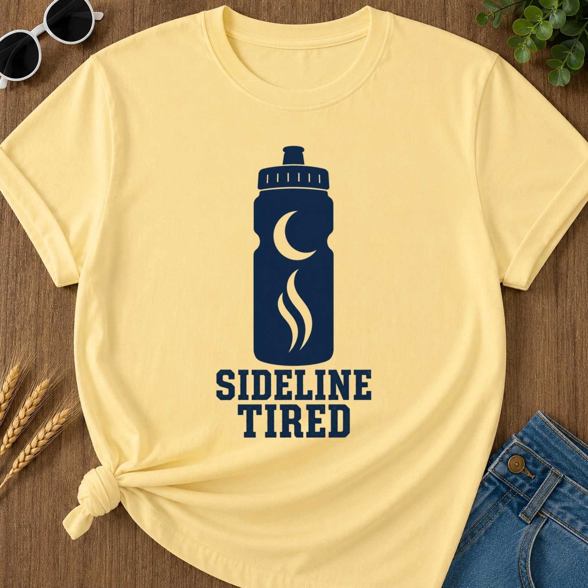 Sideline Tired T-shirt - Butter Mockup