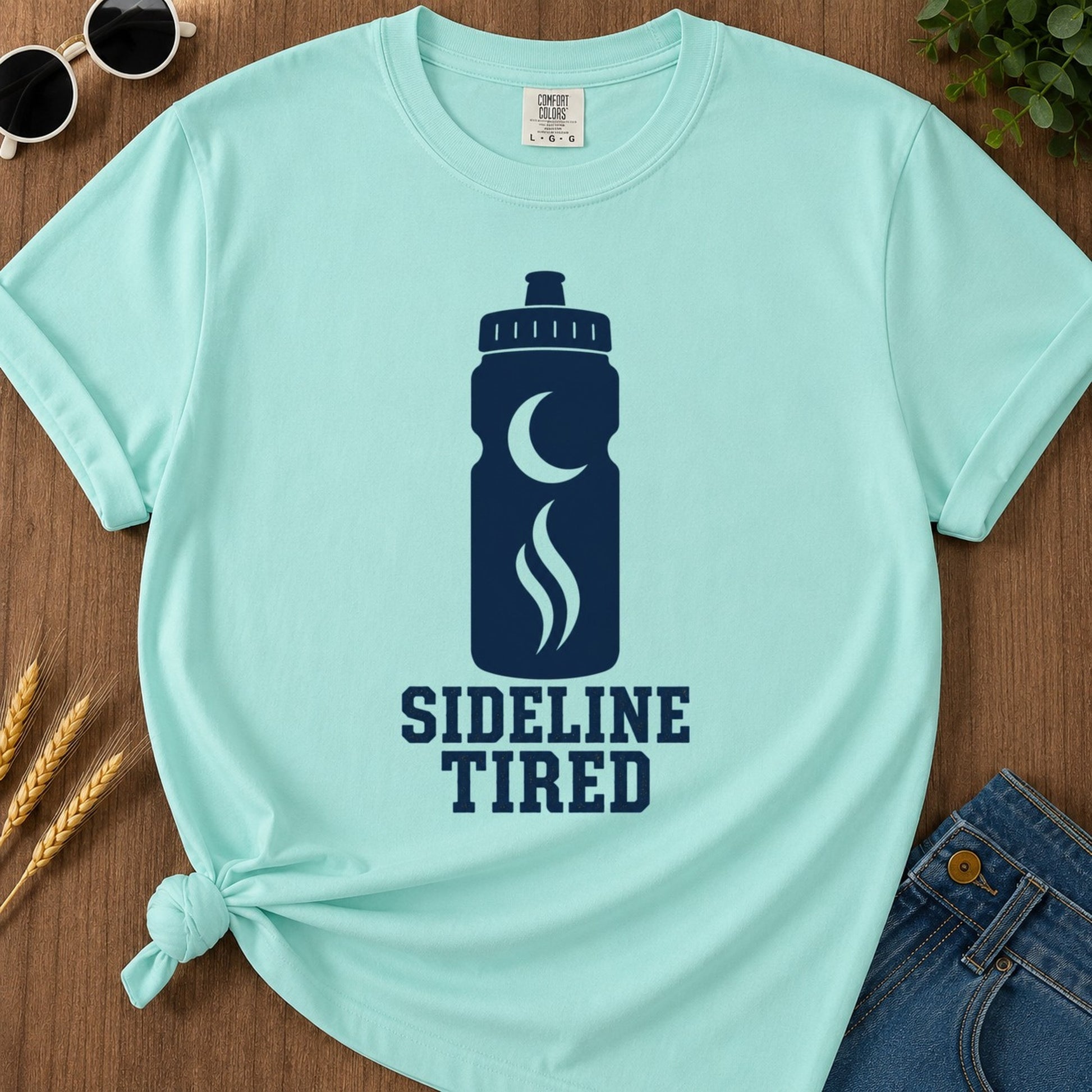 Sideline Tired T-shirt - Chalky Mint Mockup