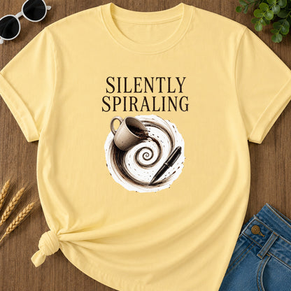 Silently Spiraling T-Shirt - Butter