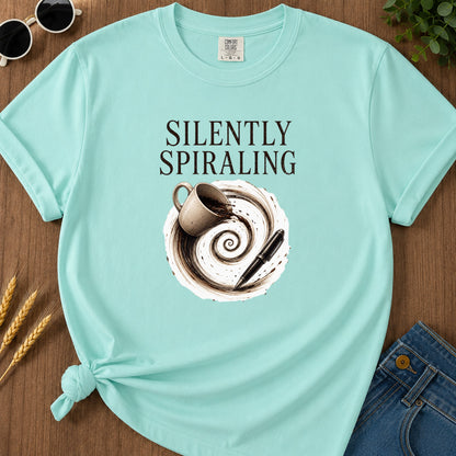 Silently Spiraling T-Shirt - Chalky Mint