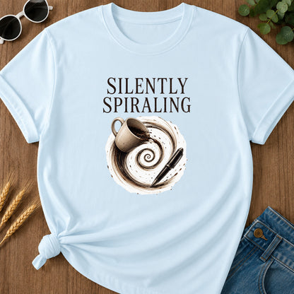 Silently Spiraling T-Shirt - Chambray