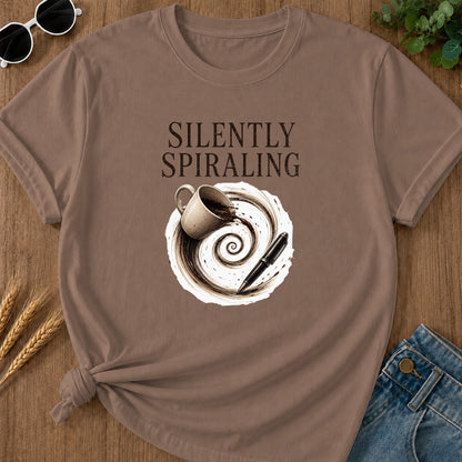 Silently Spiraling T-Shirt - Espresso
