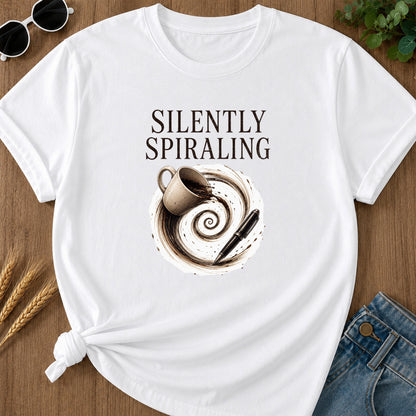 Silently Spiraling T-Shirt - White