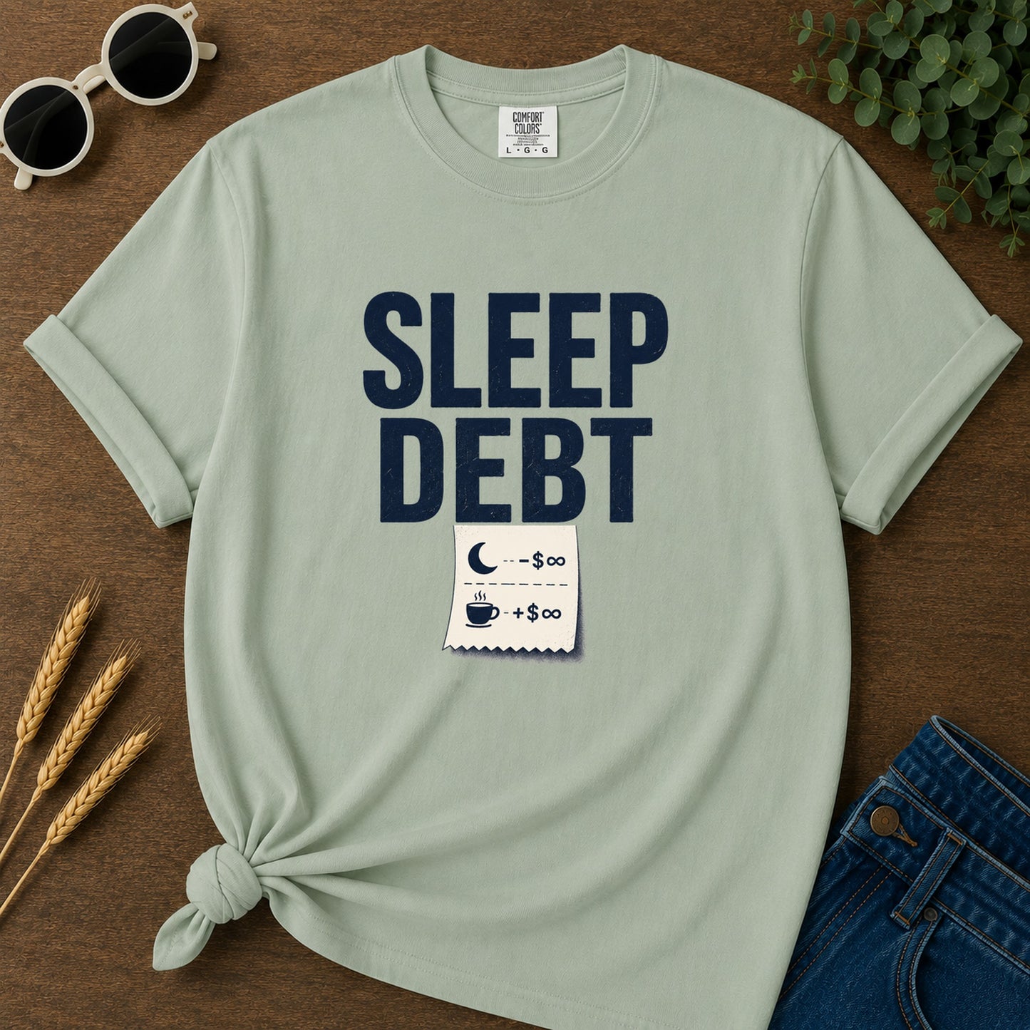 Sleep Debt T-Shirt - Bay