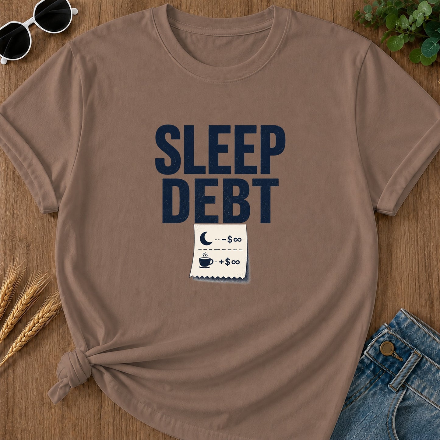 Sleep Debt T-Shirt - Espresso