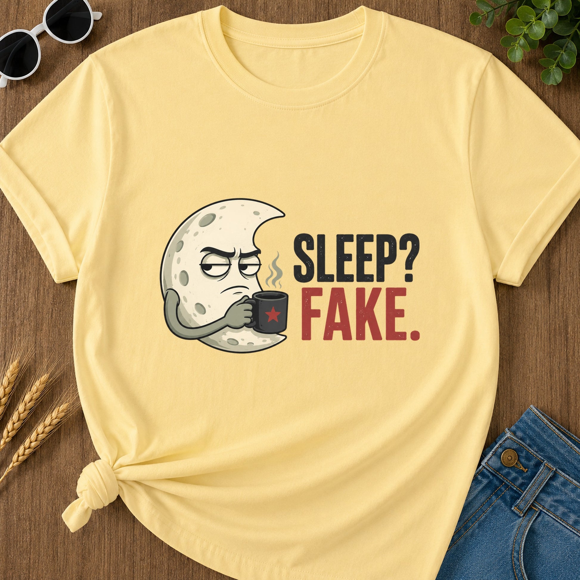 Sleep Fake T-Shirt - Butter
