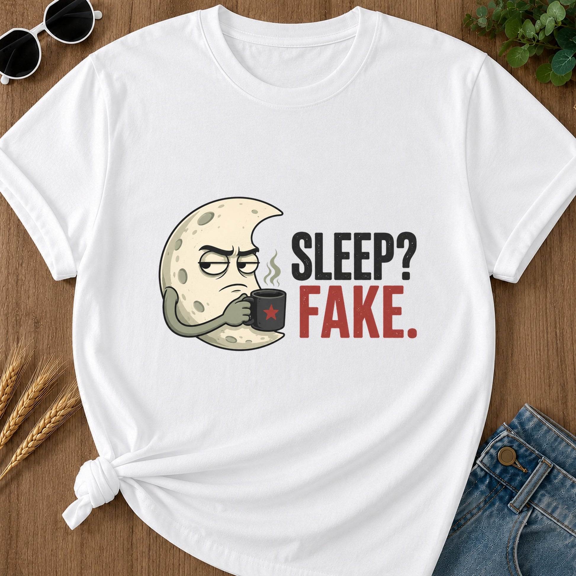 Sleep Fake T-Shirt - White