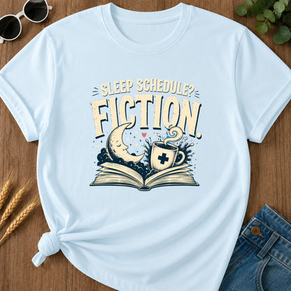 Sleep Schedule Fiction T-Shirt - Chambray