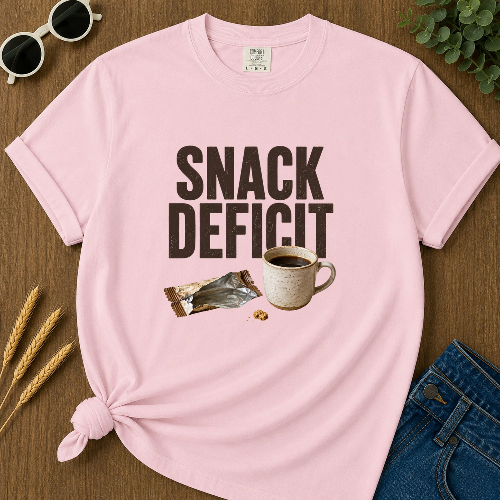 Snack Deficit T-Shirt - Blossom
