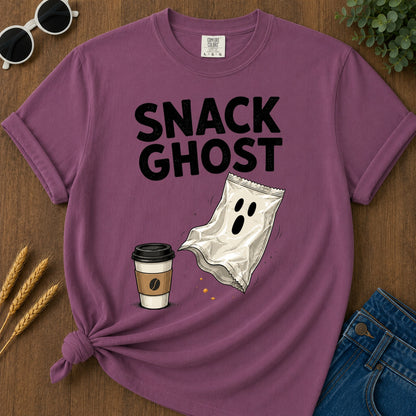 Snack Ghost T-Shirt - Berry
