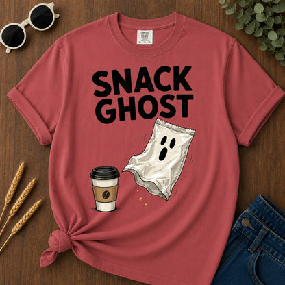 Snack Ghost T-Shirt - Crimson