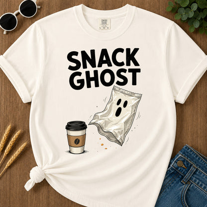 Snack Ghost T-Shirt - Ivory