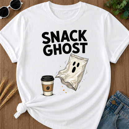 Snack Ghost T-Shirt - White