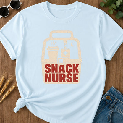 Snack Nurse T-shirt - Chambray Mockup