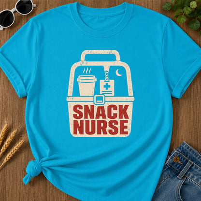Snack Nurse T-shirt - Sapphire Mockup