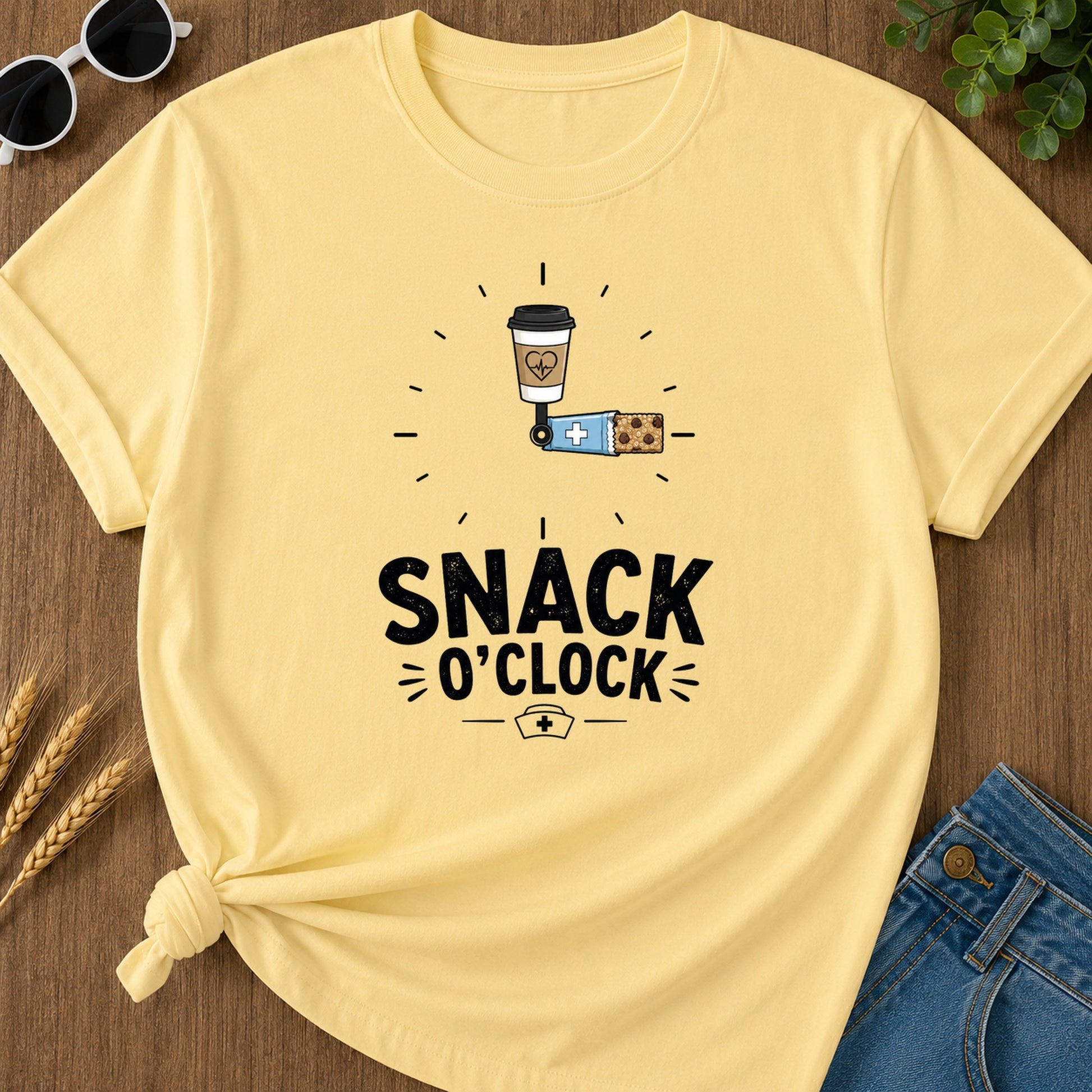 Snack Oclock T-Shirt - Butter